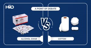 A Point Of Debate: Alcohol Swab Or Cotton