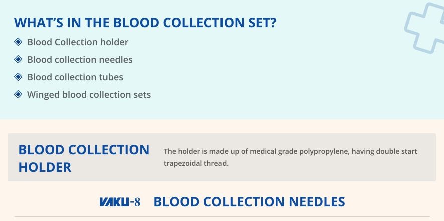 Blood collection sets by HMD Healthcare