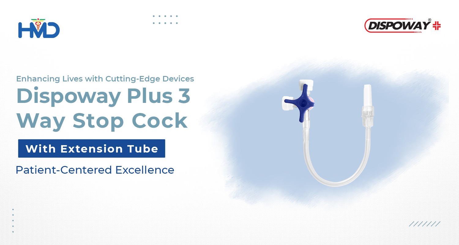 Dispoway Plus 3-Way Stop Cock with Extension Tube Enhances Patient Care