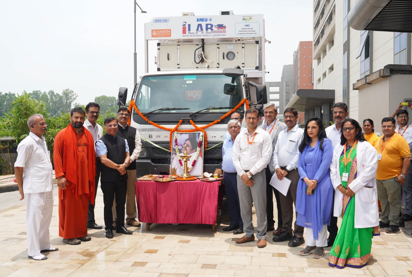 HMD Foundation Donates iLAB (Mobile Testing Laboratory) Unit to Amrita Hospital Faridabad for Rural Health program 