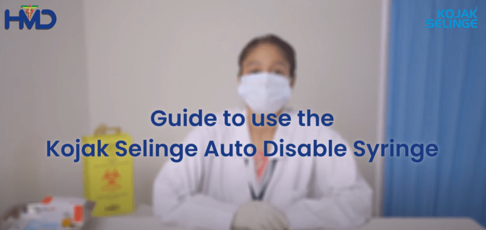 Guide to use the Kojak Selinge Auto-Disable Syringe