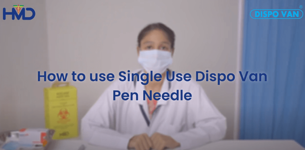 How To Use Single-Use Dispo Van Pen Needle