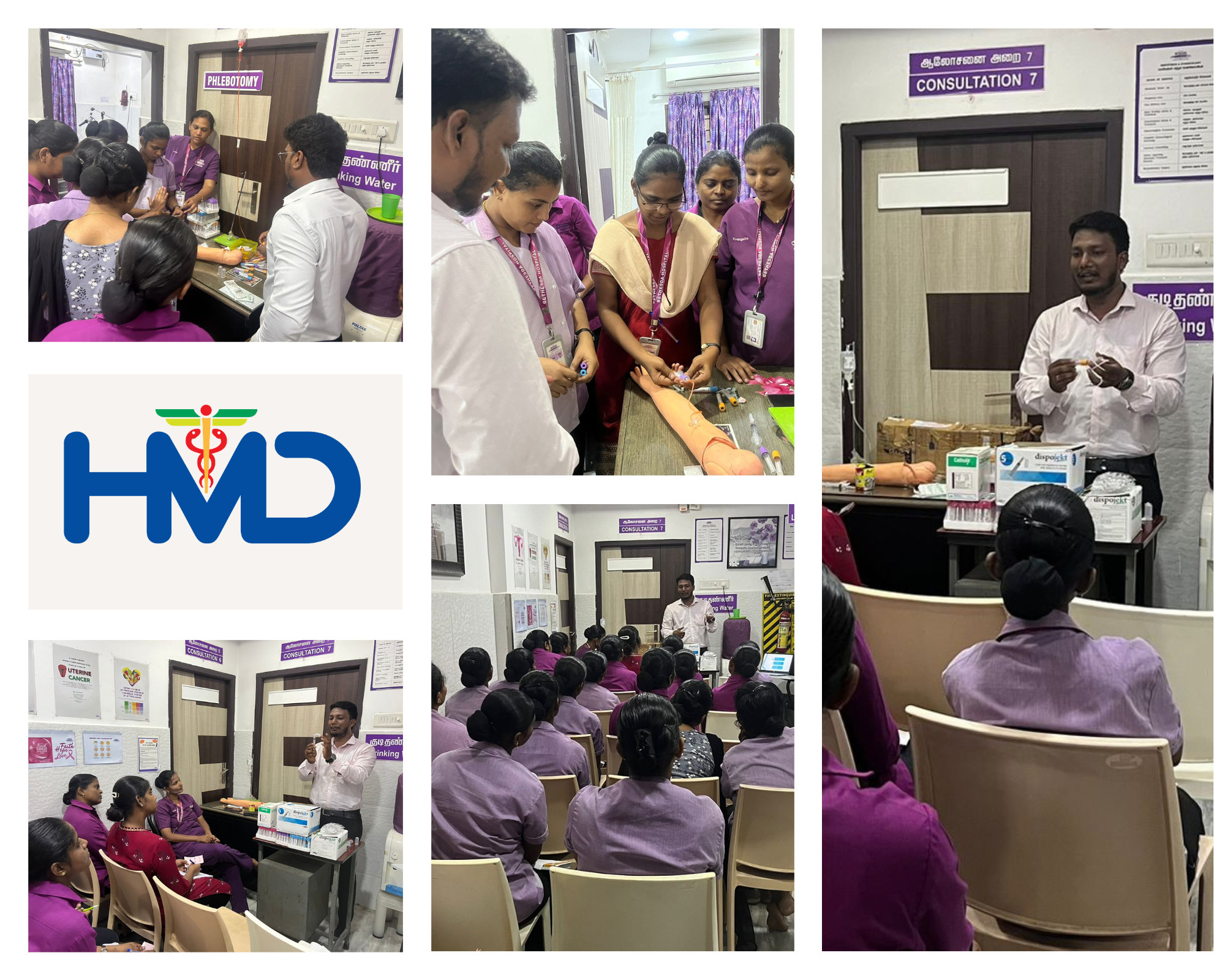 Bethesda Hospital & Child Care Centre in Chennai, Topics for Vacuum Blood Collection Procedures and Dispojekt Safety Syringes 