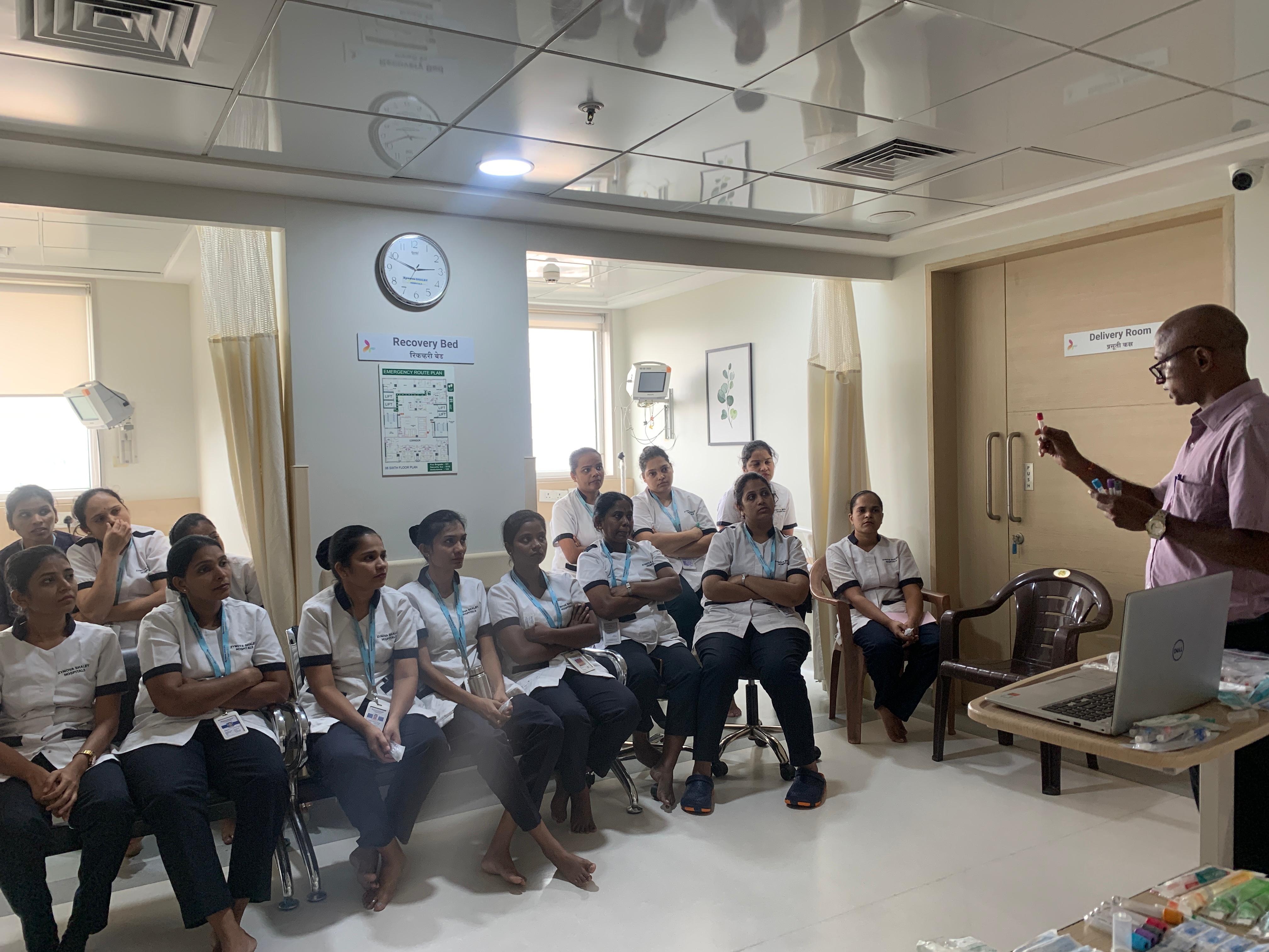 CME Training Program at Zynova Shalby Hospital, Ghatkopar, Mumbai on Needle Stick Injury & Dispojekt Safety Syringes 