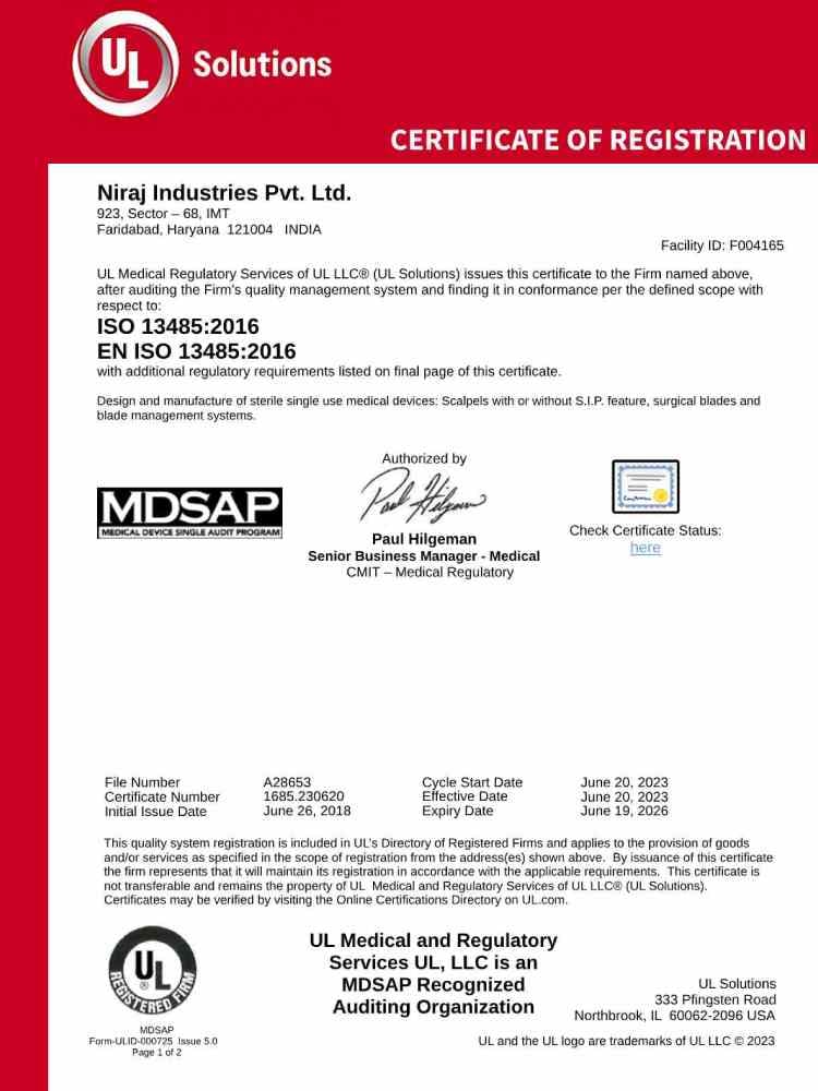 MDSAP - ISO 13485:2016