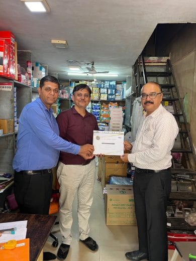 25 year Certificate to Keya Medical ags Baroda Mr Udaybhai