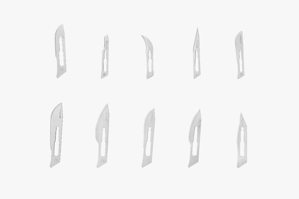 GLASS VAN SURGICAL BLADES