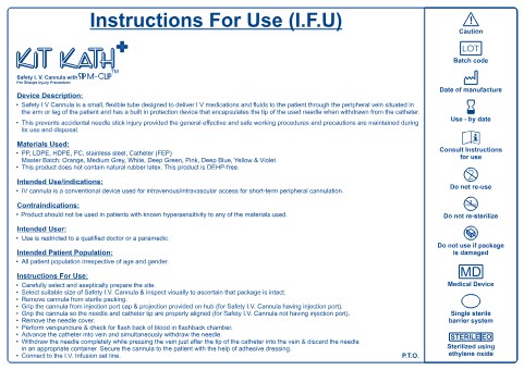 Kit Kath+ SIP M-CLIP Safety I.V. Cannula